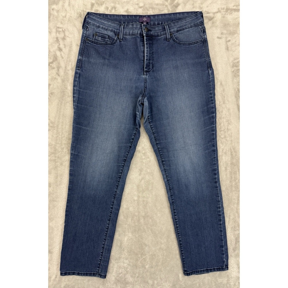 NYDJ Jeans Womens 14 Ankle Lift Tuck Technology Stretch High Rise Slimming USA